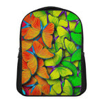 Rainbow Butterfly Pattern Print Casual Backpack