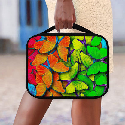 Rainbow Butterfly Pattern Print Classic Bible Case