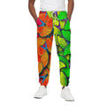 Rainbow Butterfly Pattern Print Cotton Sweatpants