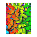 Rainbow Butterfly Pattern Print Curtain