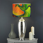 Rainbow Butterfly Pattern Print Drum Lamp Shade