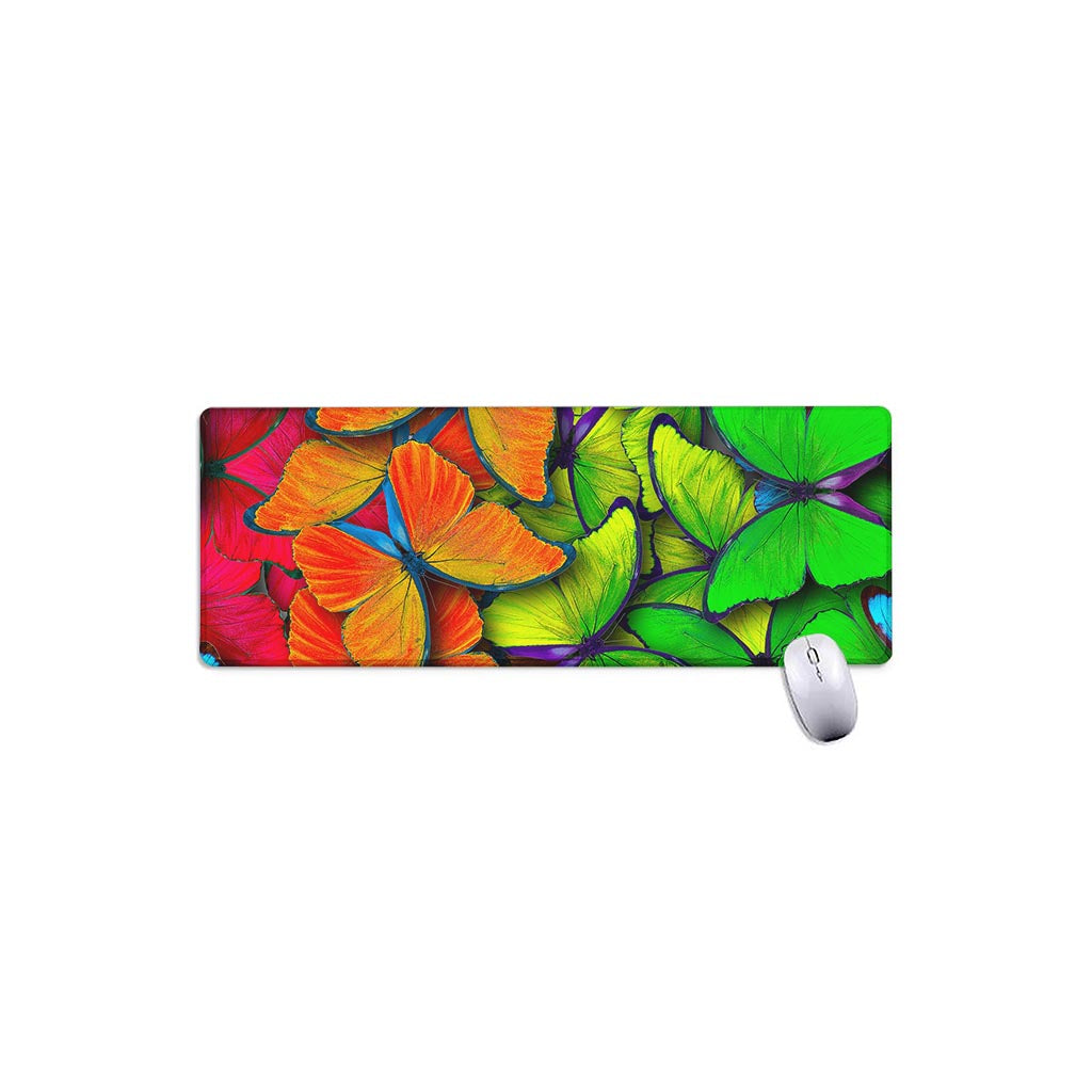Rainbow Butterfly Pattern Print Extended Mouse Pad