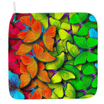 Rainbow Butterfly Pattern Print Hand Towel