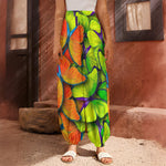 Rainbow Butterfly Pattern Print Harem Pants