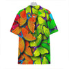 Rainbow Butterfly Pattern Print Hawaiian Shirt