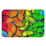Rainbow Butterfly Pattern Print Indoor Door Mat