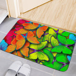 Rainbow Butterfly Pattern Print Indoor Door Mat