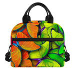 Rainbow Butterfly Pattern Print Insulated Lunch Bag