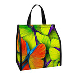 Rainbow Butterfly Pattern Print Insulated Lunch Tote
