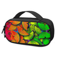 Rainbow Butterfly Pattern Print Portable Cooler Travel Case