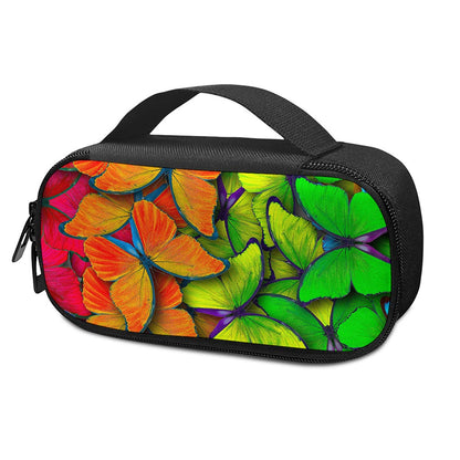Rainbow Butterfly Pattern Print Insulin Cooler Travel Case