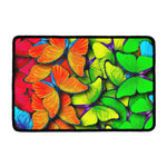 Rainbow Butterfly Pattern Print Kitchen Mat