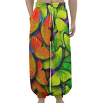 Rainbow Butterfly Pattern Print Lantern Pants