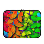 Rainbow Butterfly Pattern Print Laptop Sleeve