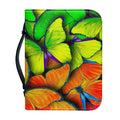Rainbow Butterfly Pattern Print Leather Bible Cover