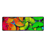 Rainbow Butterfly Pattern Print Long Kitchen Mat