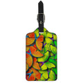 Rainbow Butterfly Pattern Print Luggage Tag