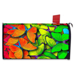 Rainbow Butterfly Pattern Print Mailbox Cover