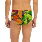 Rainbow Butterfly Pattern Print Men's Briefs