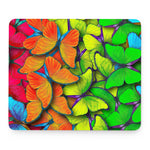Rainbow Butterfly Pattern Print Mouse Pad