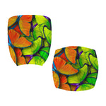 Rainbow Butterfly Pattern Print Office Chair Cover
