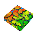 Rainbow Butterfly Pattern Print Outdoor Seat Cushion Cover