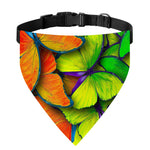 Rainbow Butterfly Pattern Print Over The Collar Dog Bandana