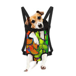 Rainbow Butterfly Pattern Print Pet Carrier Backpack