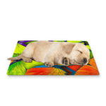 Rainbow Butterfly Pattern Print Pet Cooling Mat Cover