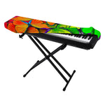Rainbow Butterfly Pattern Print Piano Keyboard Cover