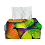 Rainbow Butterfly Pattern Print Rectangle Tissue Box Cover