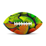 Rainbow Butterfly Pattern Print Rugby Ball