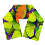 Rainbow Butterfly Pattern Print Scarf