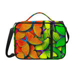 Rainbow Butterfly Pattern Print Shoulder Strap Bible Bag
