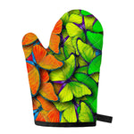 Rainbow Butterfly Pattern Print Single Oven Mitt