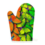 Rainbow Butterfly Pattern Print Single Oven Mitt