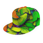 Rainbow Butterfly Pattern Print Snapback Cap