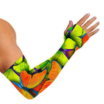 Rainbow Butterfly Pattern Print Sun Protection Arm Sleeves