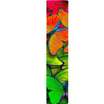 Rainbow Butterfly Pattern Print Table Runner