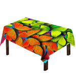 Rainbow Butterfly Pattern Print Tablecloth