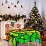 Rainbow Butterfly Pattern Print Tablecloth