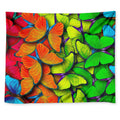 Rainbow Butterfly Pattern Print Tapestry