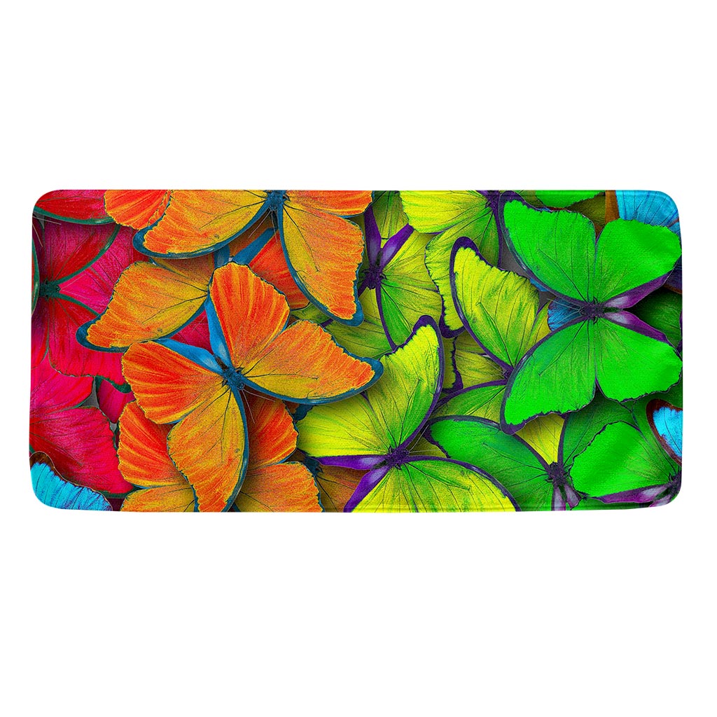 Rainbow Butterfly Pattern Print Towel