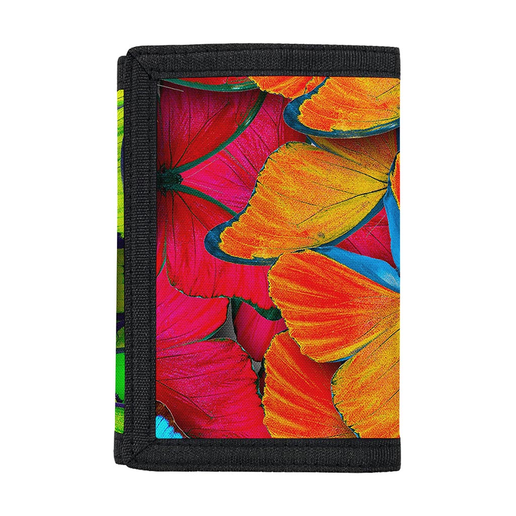 Rainbow Butterfly Pattern Print Trifold Wallet