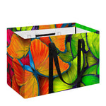 Rainbow Butterfly Pattern Print Utility Tote Bag