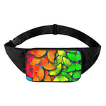 Rainbow Butterfly Pattern Print Waist Bag