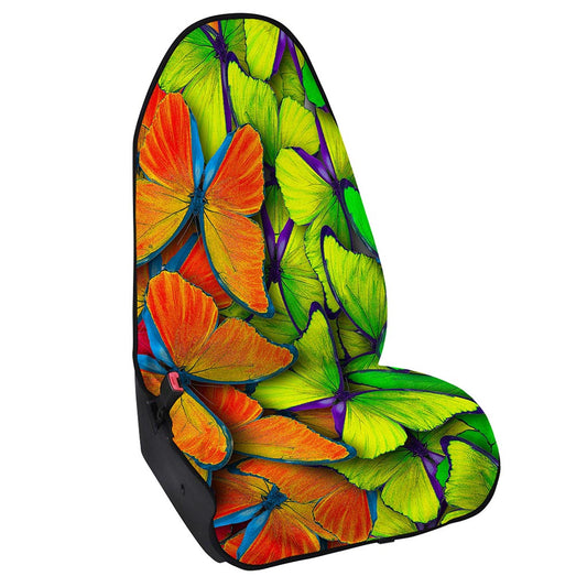 Rainbow Butterfly Pattern Print Waterproof Car Seat Cover