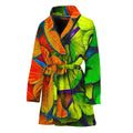 Rainbow Butterfly Pattern Print Women's Bathrobe