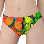 Rainbow Butterfly Pattern Print Women's Panties