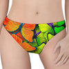 Rainbow Butterfly Pattern Print Women's Thong